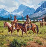 Martin Grelle, Land of the Blackfoot, Oil on linen