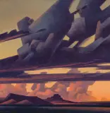 Ed Mell, Ascending Thunder Cloud, Oil on linen