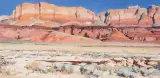 Josh Elliott, Vermillion Rainbow, Oil on board