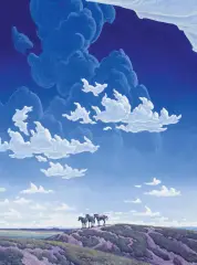 Distant View by Phil Epp, Acrylic on board, sold Apr 2023