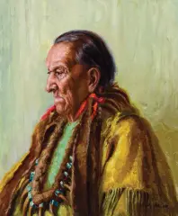Henry Balink, A Taos Indian, Oil on linen