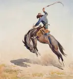 Maynard Dixon, Bucker, Watercolor