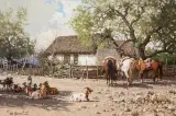 Melvin Warren, The Goat Ropers, Oil on canvas