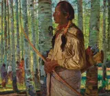 Oscar E. Berninghaus, The Hunters, Taos, Oil on canvas