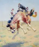 William Robinson Leigh, Parting Pals, Oil on canvas