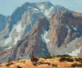 Sierra Packer by Edgar Alwin Payne, Oil on canvas, sold Apr 2023
