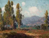 Near Santa Barbara by Edgar Alwin Payne, Oil on board, sold Apr 2023