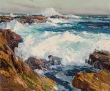 Big Sur Coast by Edgar Alwin Payne, Oil on canvas, sold Apr 2023