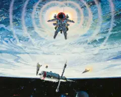 Robert McCall, Space Flight, Oil on linen