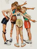 Oh Yeah by Norman Rockwell, Oil on paper mounted to board, sold Apr 2023