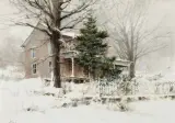 Richard Schmid, Spring Lake Farm House (The Atchison House), Gouache