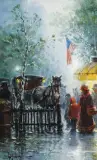 G. Harvey, Ride Thru The Park, Oil on board