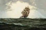 Montague Dawson, Clearing Skies, The Sobraon, Oil on canvas