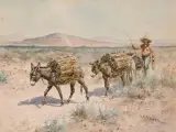 Herman Hansen, Two Bits a Load, Watercolor