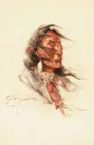 Edgar S. Paxson, Flathead Portrait