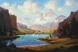 Heinie Hartwig, Summer In The Rockies, Oil on board