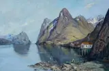 Olaf Carl Seltzer, Mountain Lake, Oil on canvas