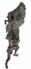 Gary Lee Price, They Climb High Who Lifts As They Go, Bronze wall sculpture, cast 15/30