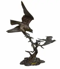 Clark Bronson, Narrow Escape, Bronze, cast 17/42