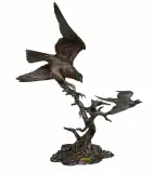 Clark Bronson, Narrow Escape, Bronze, cast 17/42