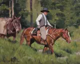 Charles Dayton, Pack Horse, Oil on board