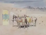 Leonard Howard Reedy, The Cactus Saloon, Watercolor
