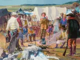 Donald 'Putt' Putman, Russell – The Storyteller, Watercolor