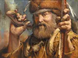 William Ahrendt, Mountain Man, Oil on canvas