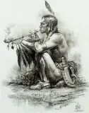 William Ahrendt, Pipe Smoker, Charcoal