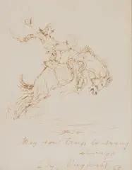 Olaf Wieghorst, May your tracks be sunny always, Sketch