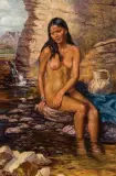 Raymond Pease, Reverie, Oil on board