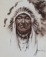 Harley Brown, Stump, Pastel