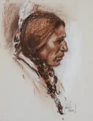 Harley Brown, Rabbit Carrier, Pastel