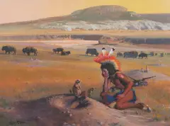 Donald 'Putt' Putman, In the Plains, Pastel