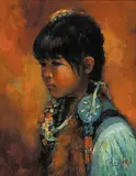 Marilyn Bendell, I Think She is Tired, Oil on canvas
