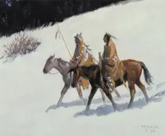 Joe Ferrara, Winter in the Judith, Oil on canvas