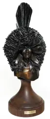 Fritz White, Mandan Bonnet, Bronze, cast 1/25