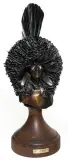 Fritz White, Mandan Bonnet, Bronze, cast 1/25