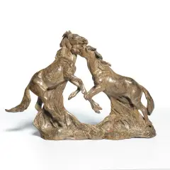 Margery Torrey, Dancing Horses, Bronze, cast 5/25