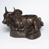 George Phippen, Brahma Bull, Bronze, cast 8/20