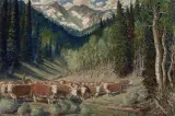 Ben Turner, Cattle Roundup New Mexico, Oil on canvas