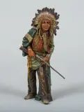 Carl Kauba, Chief, Standing with Rifle