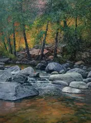 Jorge Tarallo, Slow Torrent, Oil on canvas