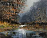 Joseph Orr, On the Osage, Acrylic on board