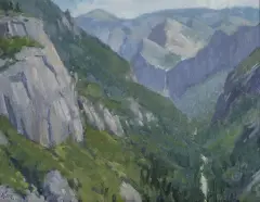 Ralph Oberg, Yosemite Valley, Oil on board