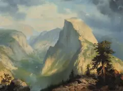 Michael McCarthy, Evening at Half Dome, Oil on canvas