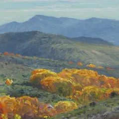 Autumn in the Verde Valley by Curt Walters, Oil on canvas, sold Aug 2023