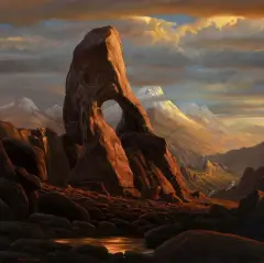 Bill Hughes, Hole in the Rock, Oil on canvas