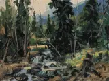Robert Moore, Deep Creek, Oil on board