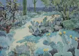 Thomas (Tom) Hill, The Prickly Pear in the Snow, Watercolor